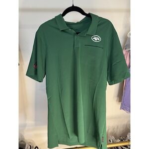 New York Jets Shirt Nike NFL On Field Dri-Fit Short Sleeve‎ Men's Green Size L